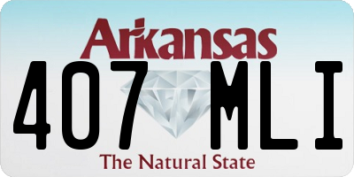 AR license plate 407MLI