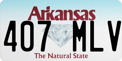 AR license plate 407MLV