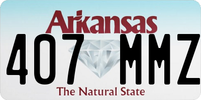 AR license plate 407MMZ