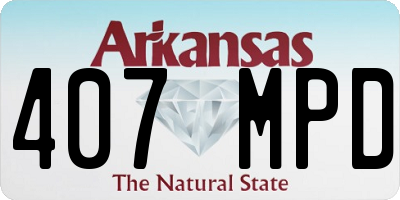 AR license plate 407MPD