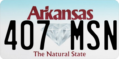 AR license plate 407MSN