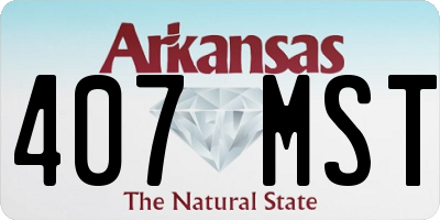 AR license plate 407MST