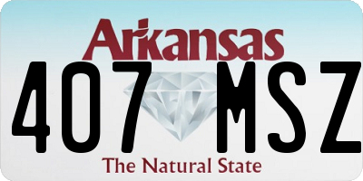 AR license plate 407MSZ