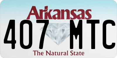 AR license plate 407MTC