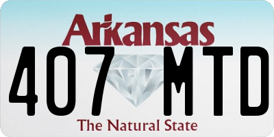 AR license plate 407MTD