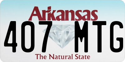 AR license plate 407MTG