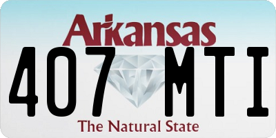 AR license plate 407MTI