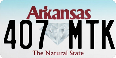 AR license plate 407MTK