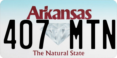 AR license plate 407MTN