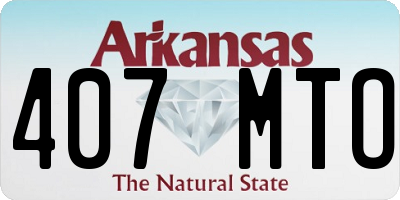 AR license plate 407MTO