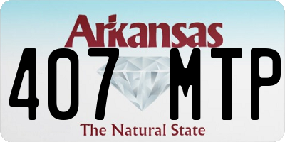 AR license plate 407MTP