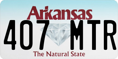 AR license plate 407MTR