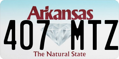 AR license plate 407MTZ