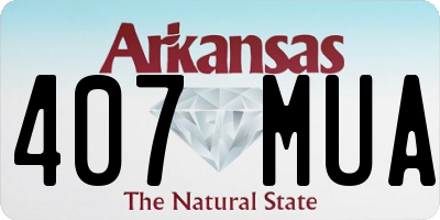 AR license plate 407MUA