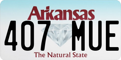 AR license plate 407MUE