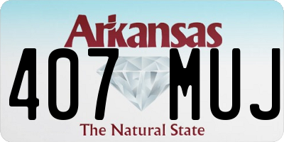 AR license plate 407MUJ
