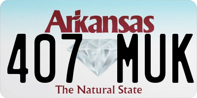 AR license plate 407MUK