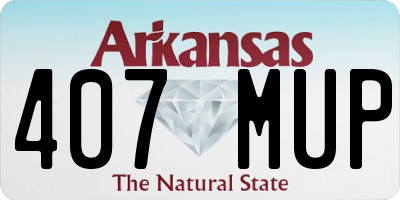 AR license plate 407MUP