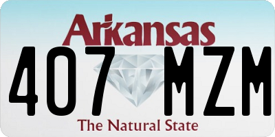 AR license plate 407MZM