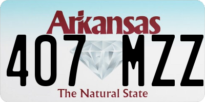 AR license plate 407MZZ