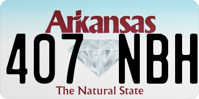 AR license plate 407NBH