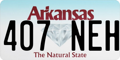 AR license plate 407NEH