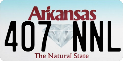 AR license plate 407NNL