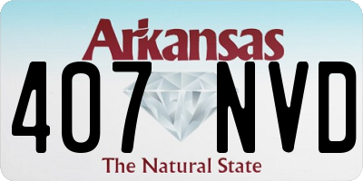 AR license plate 407NVD