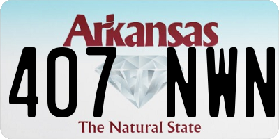 AR license plate 407NWN