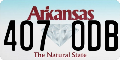 AR license plate 407ODB