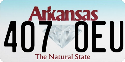 AR license plate 407OEU