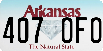 AR license plate 407OFO
