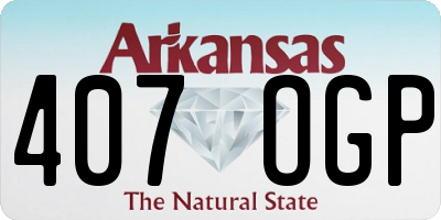 AR license plate 407OGP