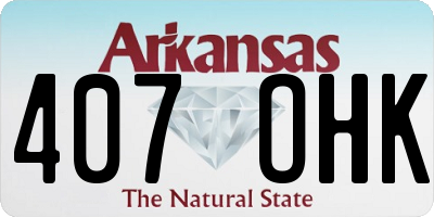 AR license plate 407OHK