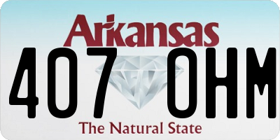 AR license plate 407OHM