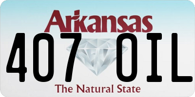 AR license plate 407OIL
