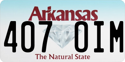 AR license plate 407OIM