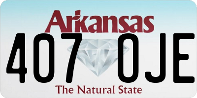 AR license plate 407OJE
