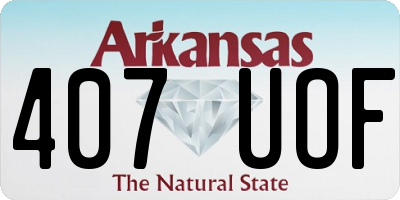 AR license plate 407UOF