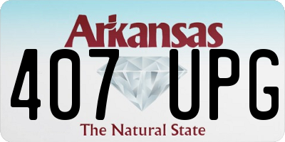 AR license plate 407UPG