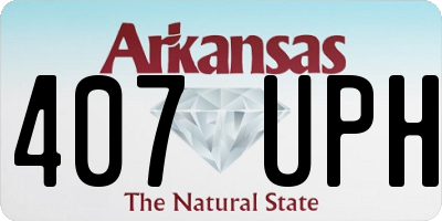 AR license plate 407UPH