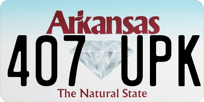 AR license plate 407UPK