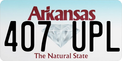 AR license plate 407UPL