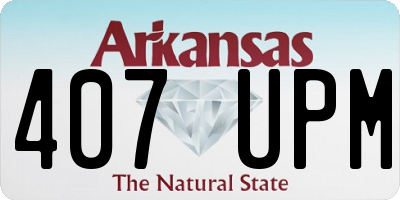 AR license plate 407UPM