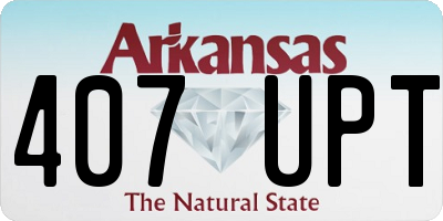 AR license plate 407UPT