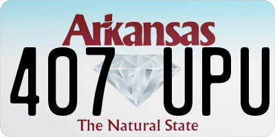 AR license plate 407UPU