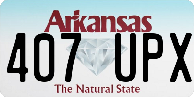 AR license plate 407UPX