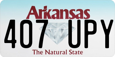 AR license plate 407UPY