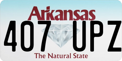 AR license plate 407UPZ