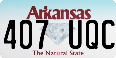 AR license plate 407UQC